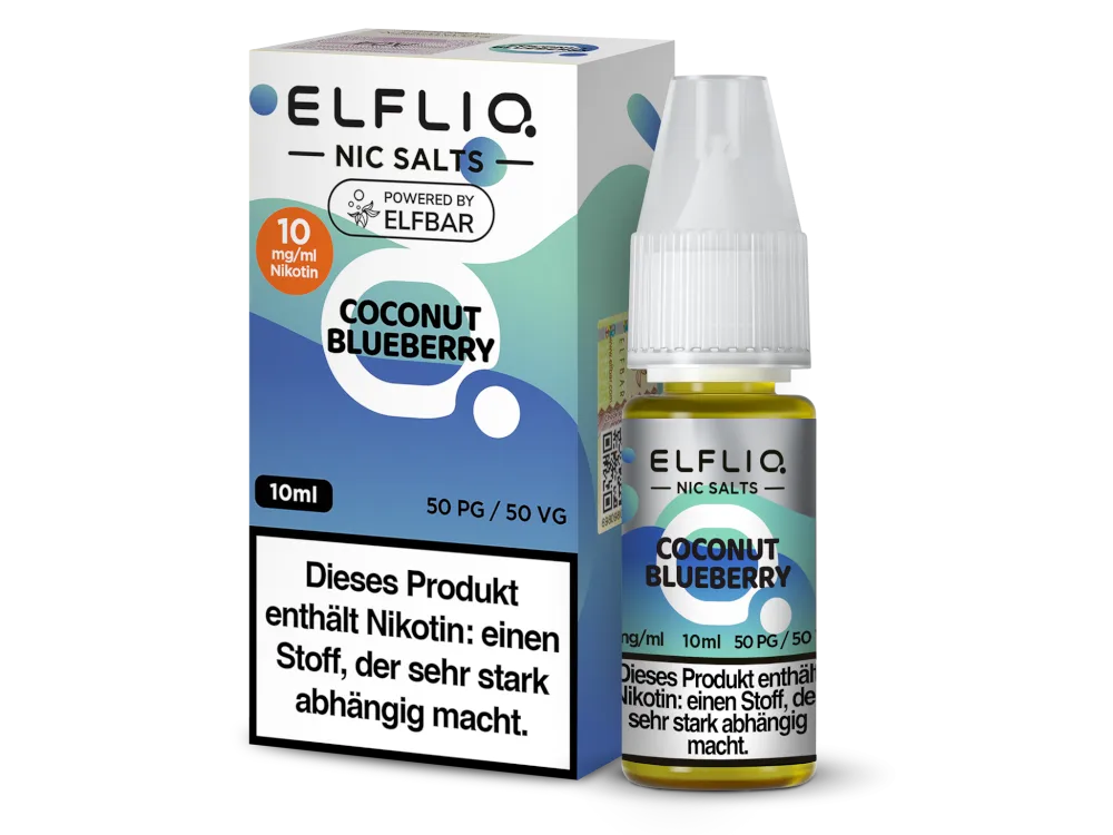 Elfliq Nikotinsalz Liquid Coconut Blueberry 10mg/ml 10ml