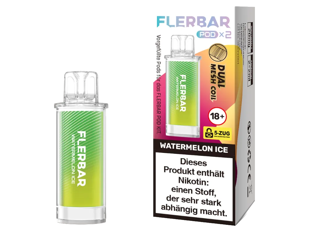 Flerbar Prefilled Pod 20mg/ml (2 Stück pro Packung) Watermelon Ice