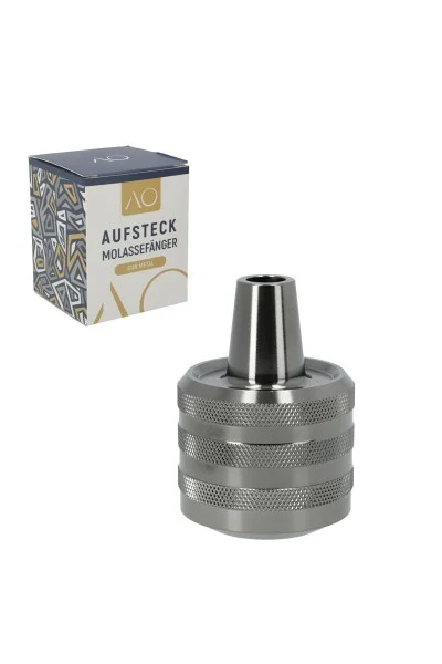 AO Aufsteckmolassefänger Edelstahl Gun Metal