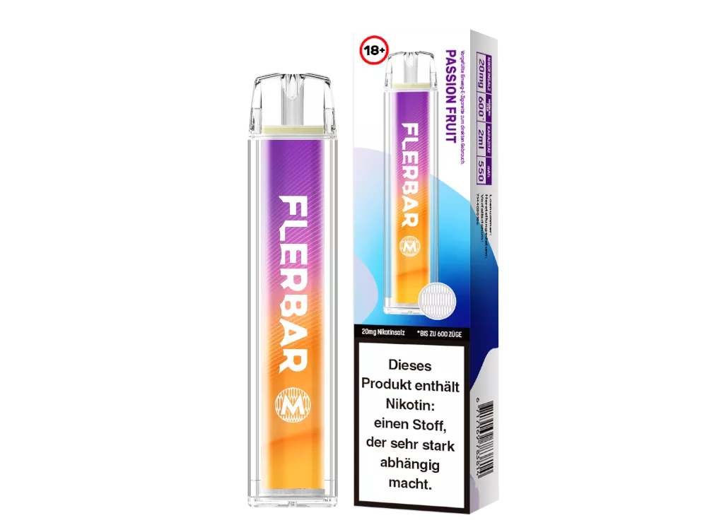 Flerbar M Einweg E-Zigarette 20mg/ml Passionsfrucht