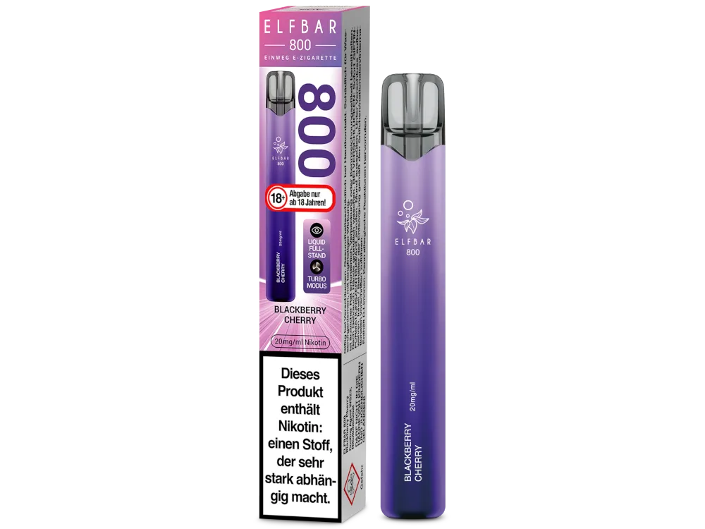 Elfbar Einweg E-Zigarette 800 Blackberry Cherry 20mg/ml