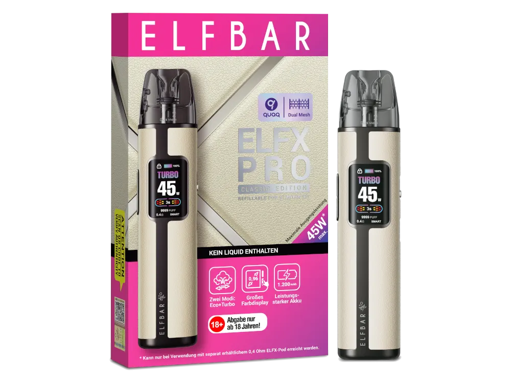 Elfbar E-Zigarette Elfx Pro Kit Weiß