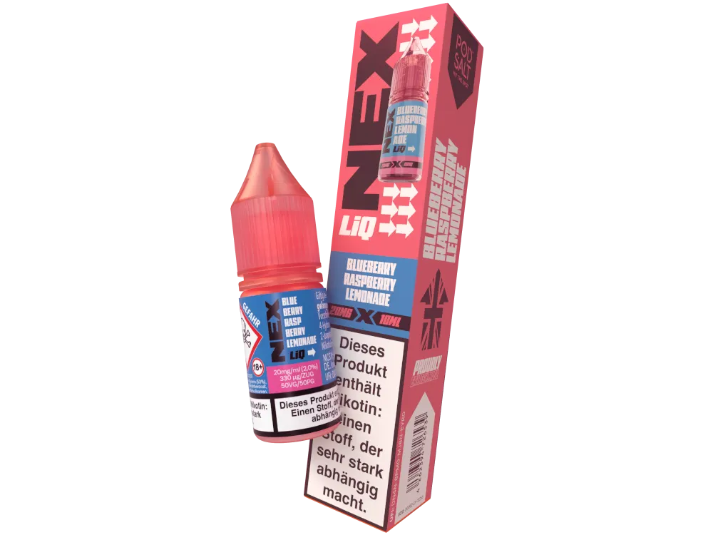 Pod Salt Nikotinsalz Liquid NexLiq Blueberry Raspberry Lemonade 20mg/ml