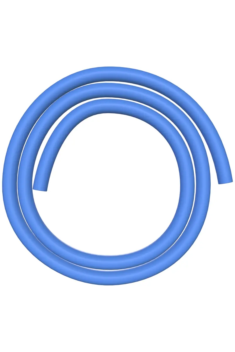 AO Soft-Touch Silikonschlauch Skyblue