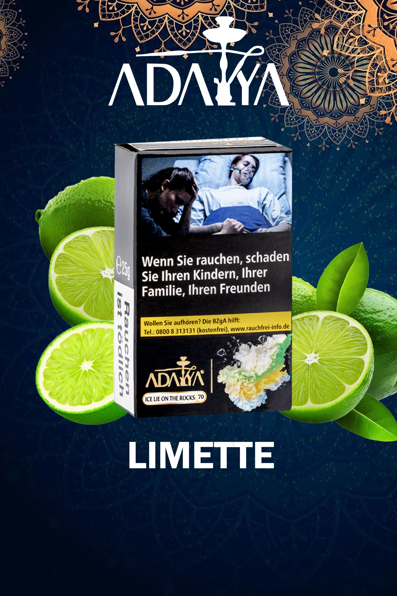 Adalya Tabak 25g Ice Lie On The Rocks