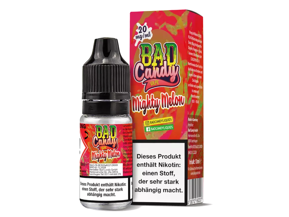 Bad Candy Nikotinsalz Liquid Mighty Melon 20mg/ml 10ml