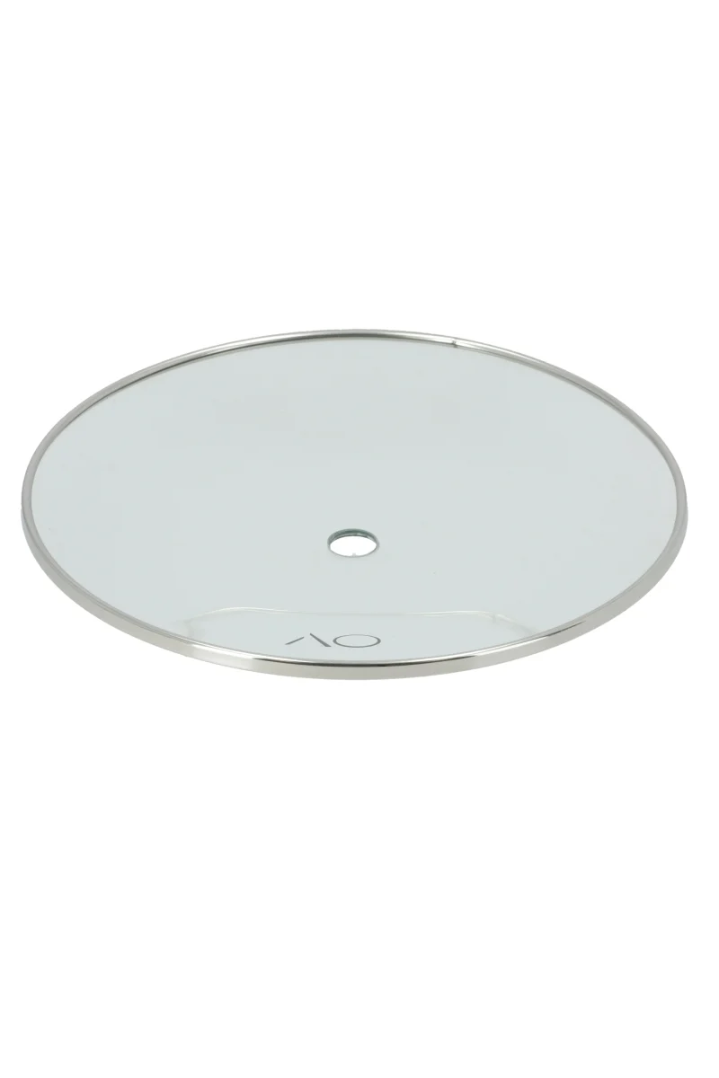 AO Glas Kohleteller Silber