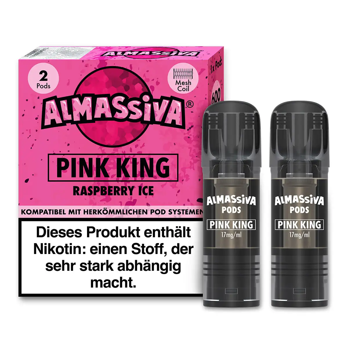 Al Massiva Prefilled Pod Pink King 17mg/ml (2 Stück pro Packung)