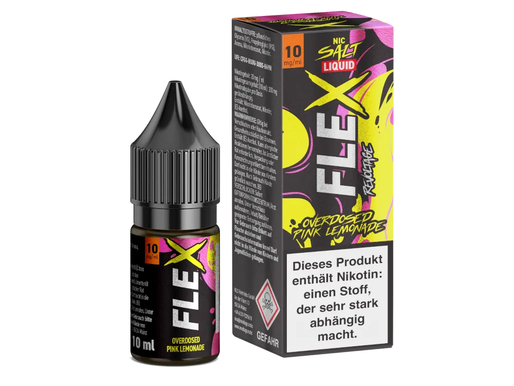 Revoltage Nikotinsalz Liquid Flex Overdosed Pink Lemonade 10mg/ml 10ml
