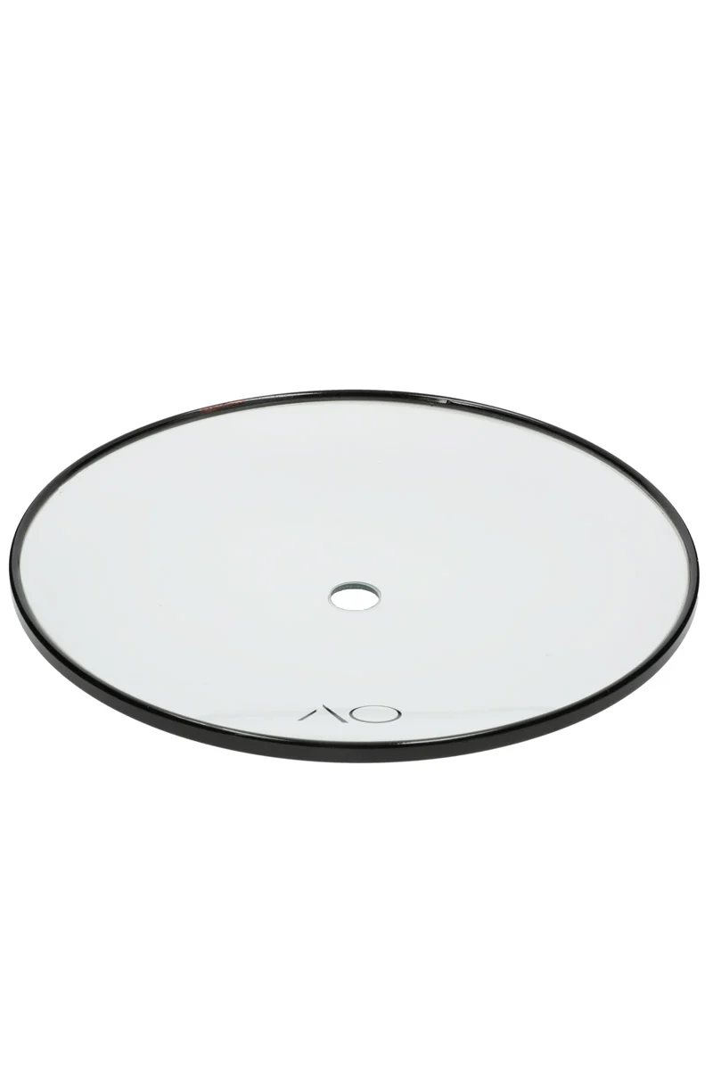 AO Glas Kohleteller Gun Metal