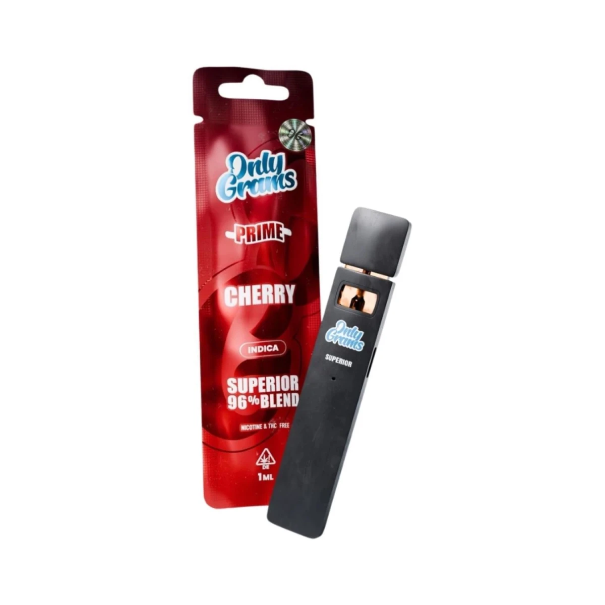 Only Grams Superior Blend Einweg E-Zigarette 96% Cherry
