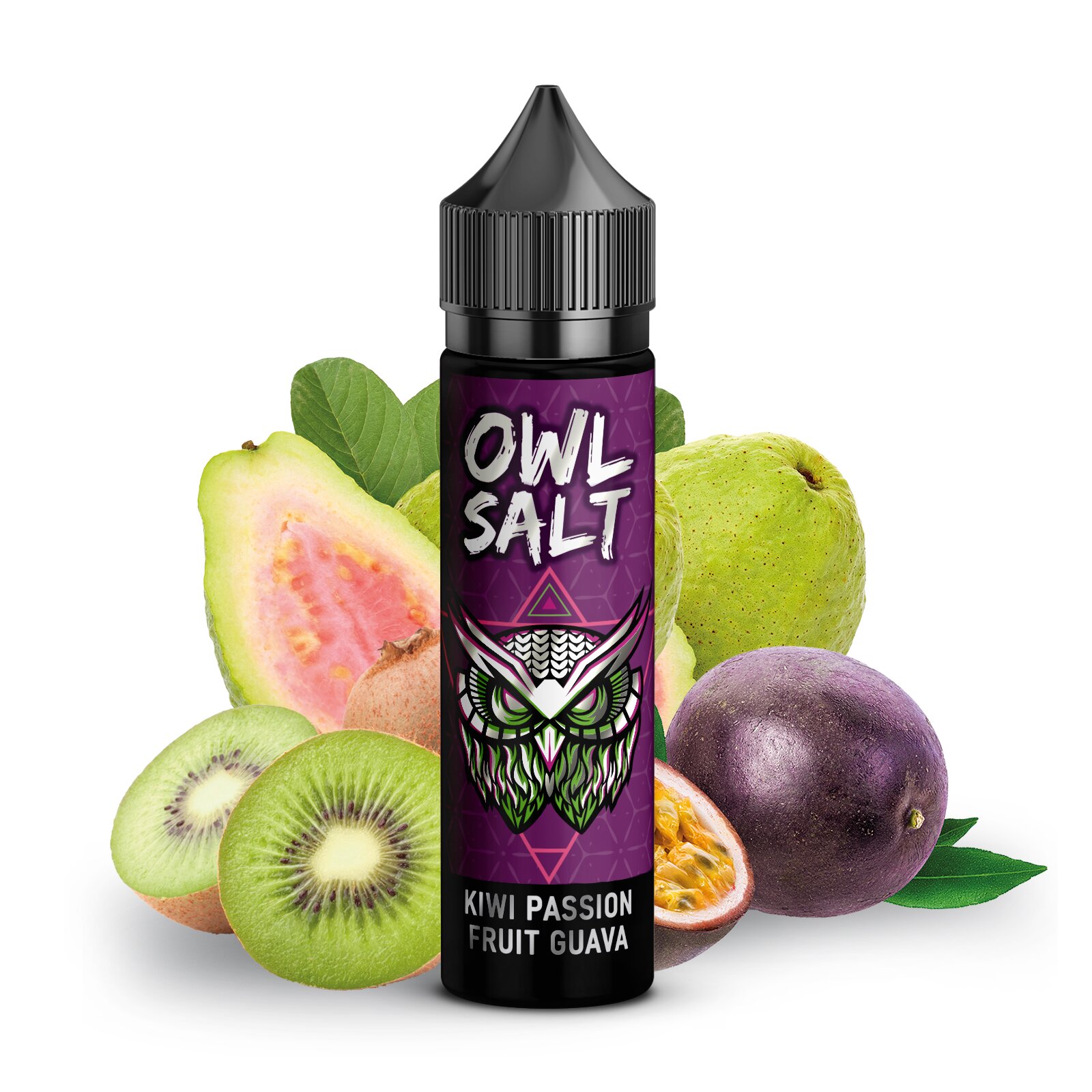 Owl Salt Aroma Kiwi Passionfruit Guava 10ml (Longfill)
