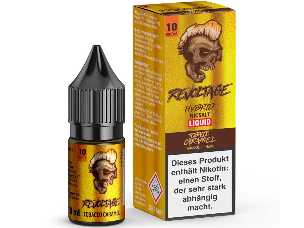 Revoltage Hybrid Nikotinsalz Liquid Tobacco Caramel 10mg/ml 10ml