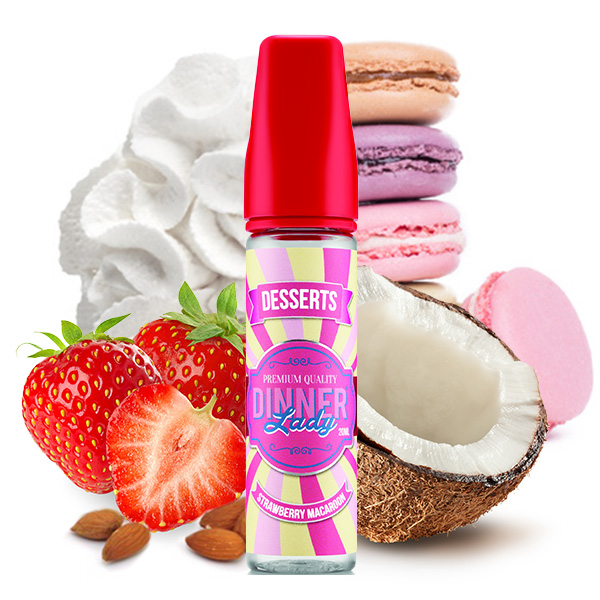 Dinner Lady Aroma Dessert Strawberry Macarons 14ml (Longfill)