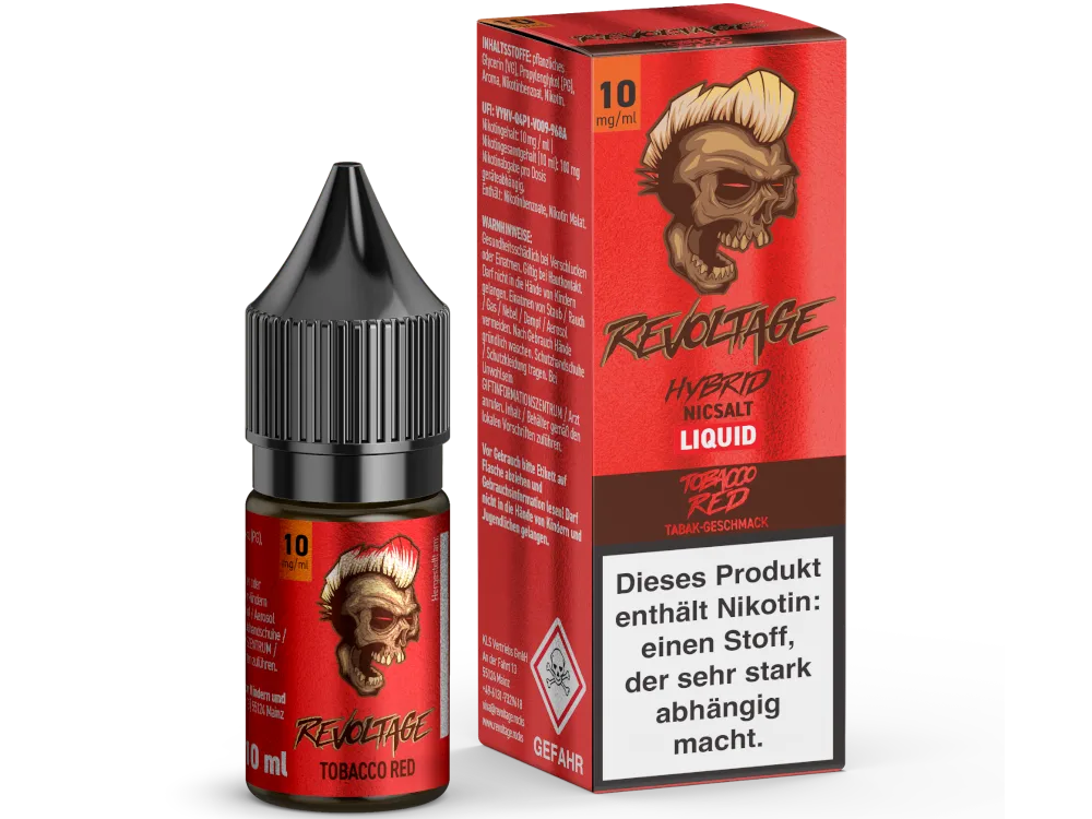 Revoltage Hybrid Nikotinsalz Liquid Tobacco Red 10mg/ml 10ml