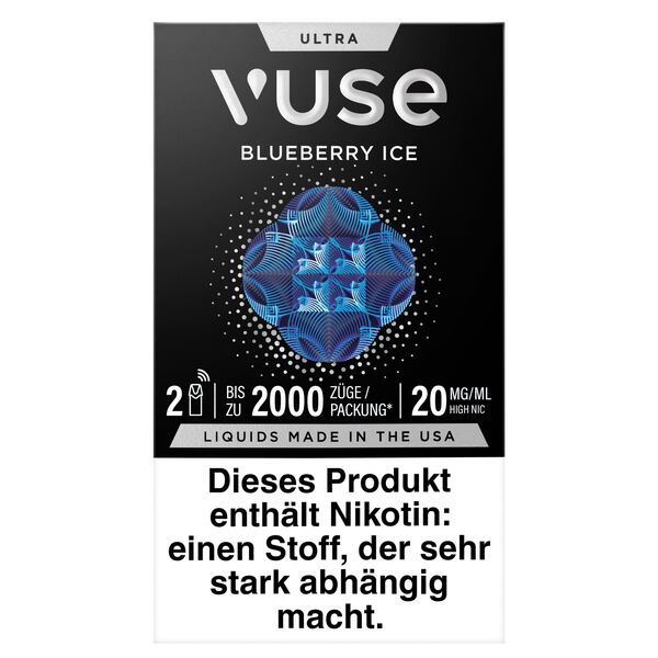 Vuse Prefilled Pod Ultra (2 Stück Pro Packung) Blueberry Ice