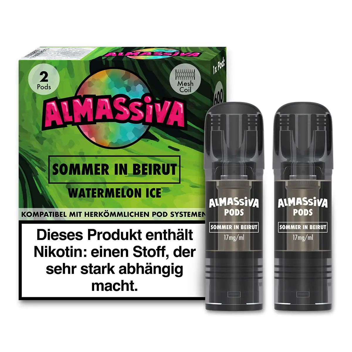 Al Massiva Prefilled Pod 17mg/ml (2 Stück pro Packung) Sommer in Beirut