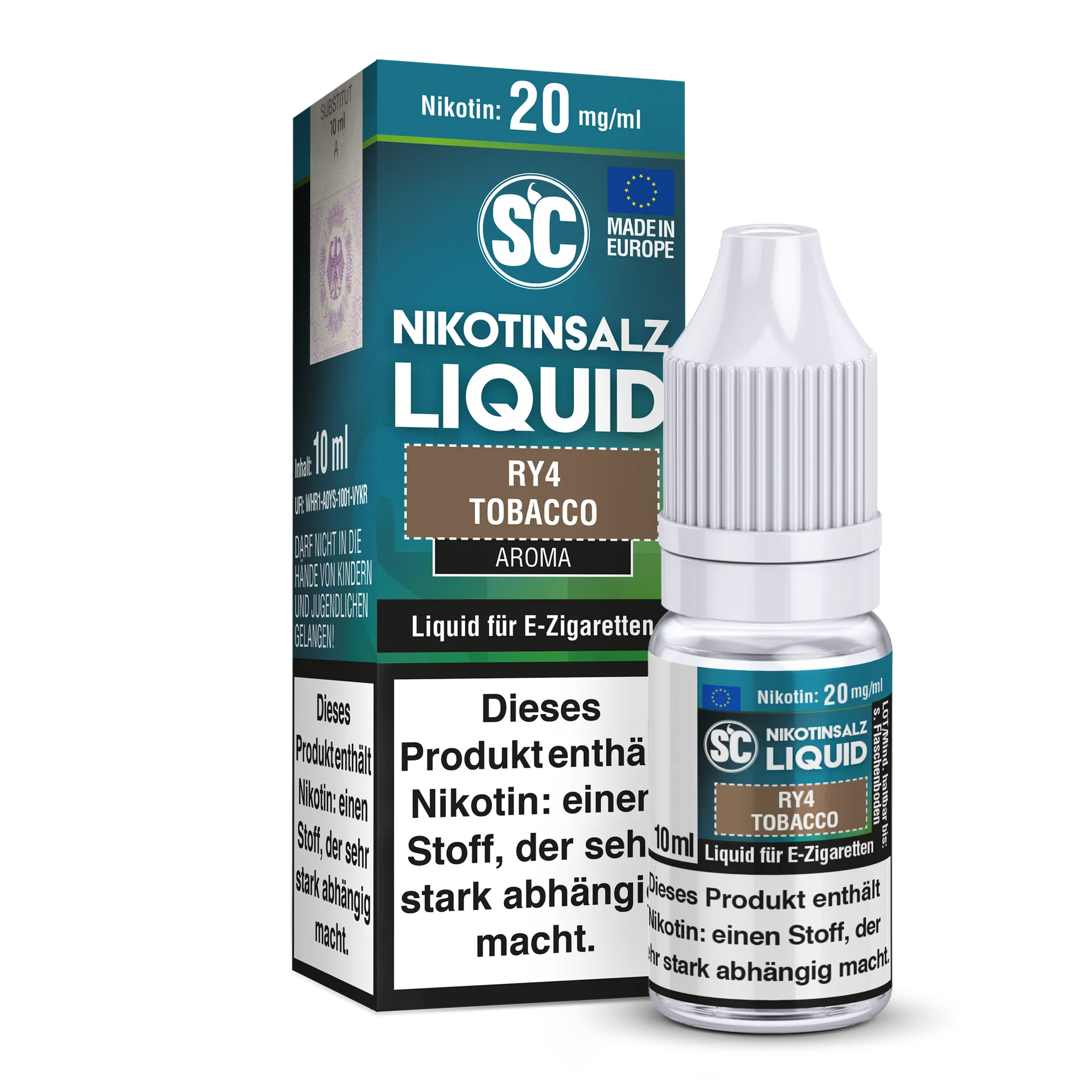 SC Nikotinsalz Liquid RY4 Tobacco 20mg/ml 10ml