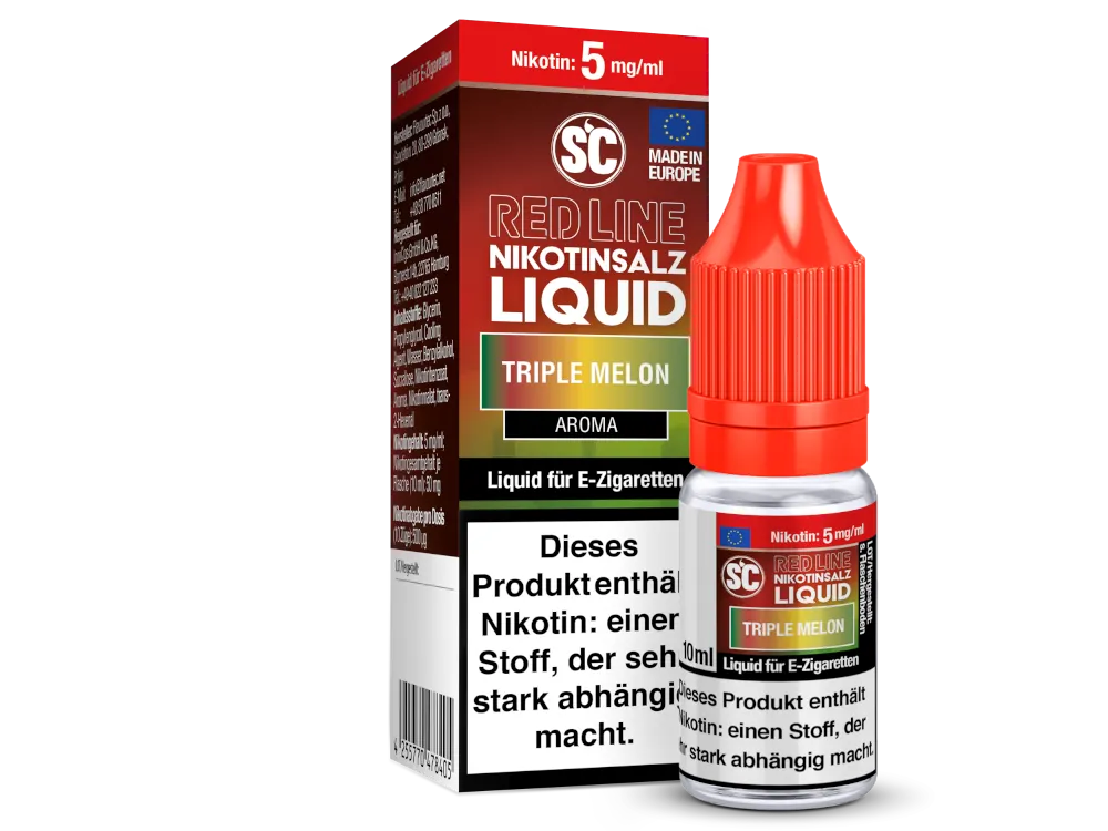 SC Nikotinsalz Liquid Red Line Triple Melon 5mg/ml 10ml