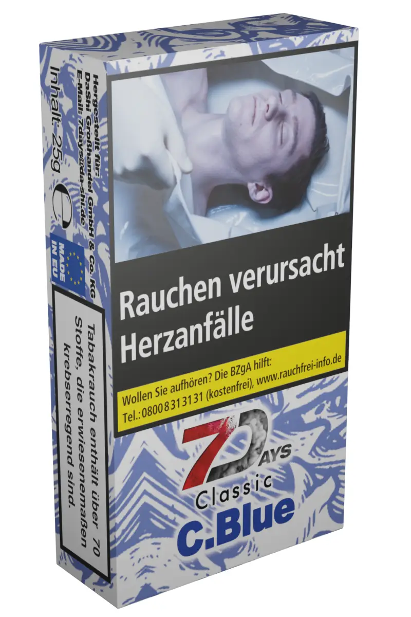 7 Days Tabak Classic C. Blue 25g