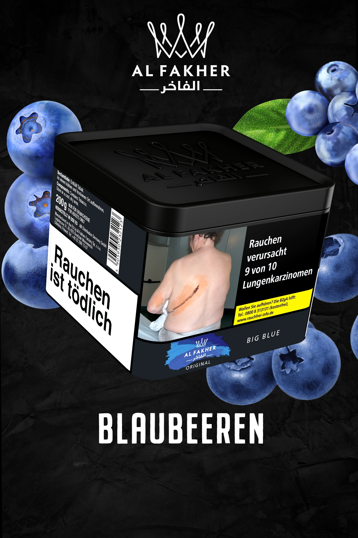 Al Fakher Tabak Big Blue 200g