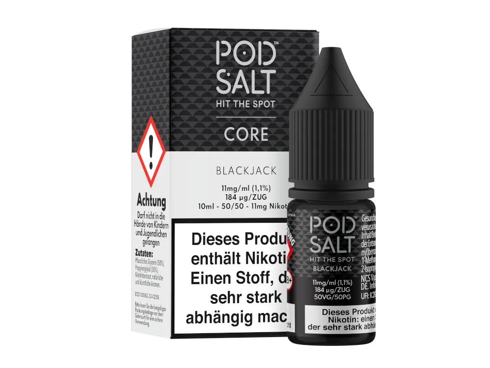 Pod Salt Nikotinsalz Liquid Core Blackjack 11mg/ml 10ml