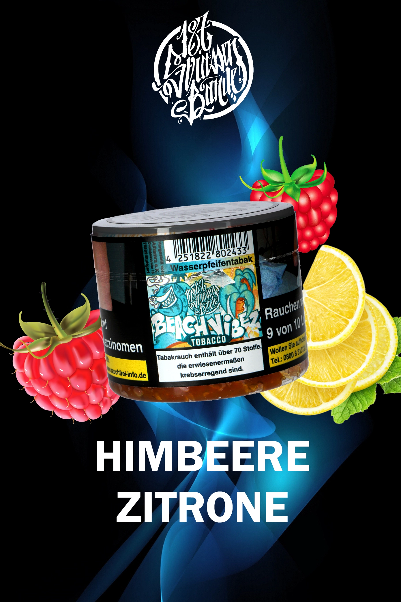 187 Strassenbande Tabak 25g Beach Vibez