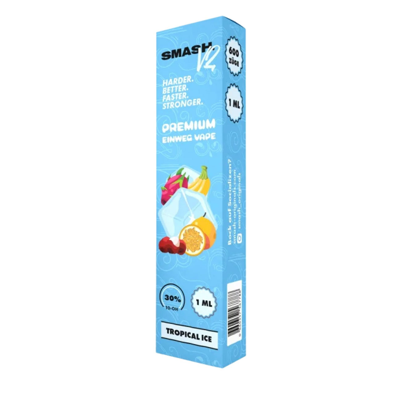 Smash 10-OH-HHC Einweg Vape Tropical Ice 1ml | Tropical Ice | TSSW104431.4 Smash 10-OH-HHC Einweg Vape Tropical Ice 1ml | Tropical Ice | TSSW104431.4