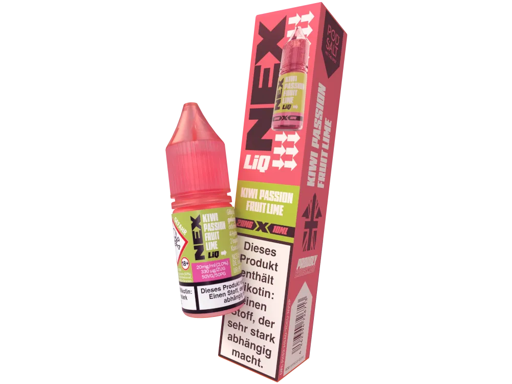 Pod Salt Nikotinsalz Liquid NexLiq Kiwi Passionfruit Lime 20mg/ml