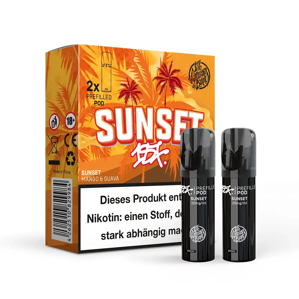187 Strassenbande Prefilled Pod Sunset 20mg/ml (2 Stück pro Packung)