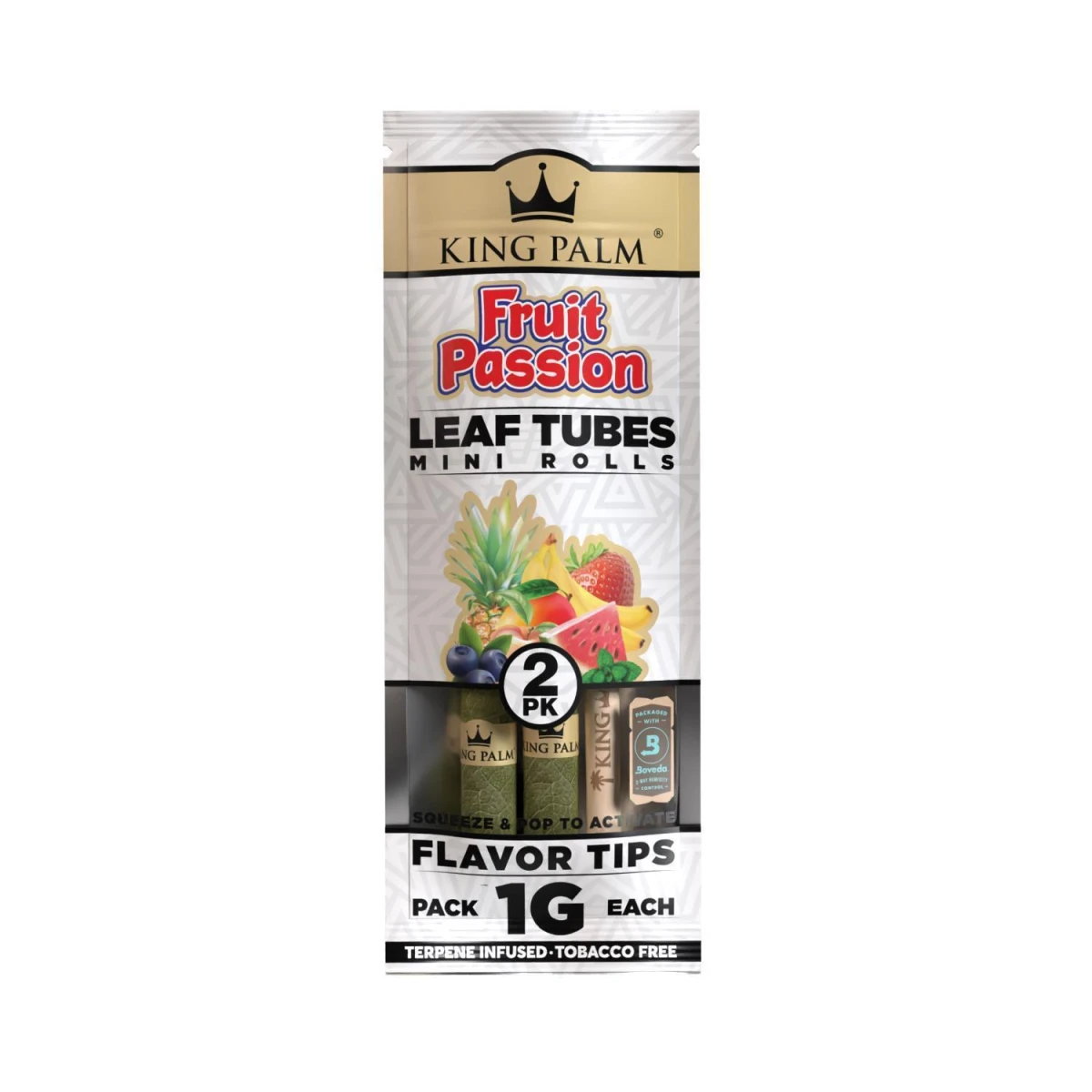 King Palm Rolls Mini (2 Stück pro Packung) Fruit Passion