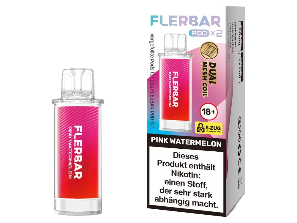 Flerbar Prefilled Pod 20mg/ml (2 Stück pro Packung) Pink Watermelon