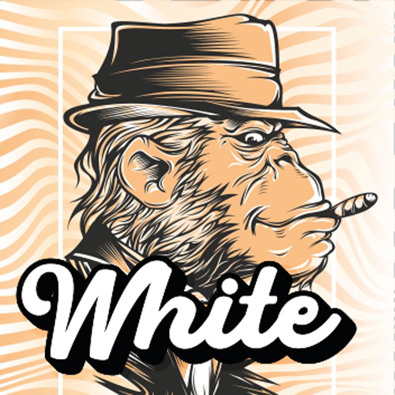 Monkeys Shisha Tabak White 200g