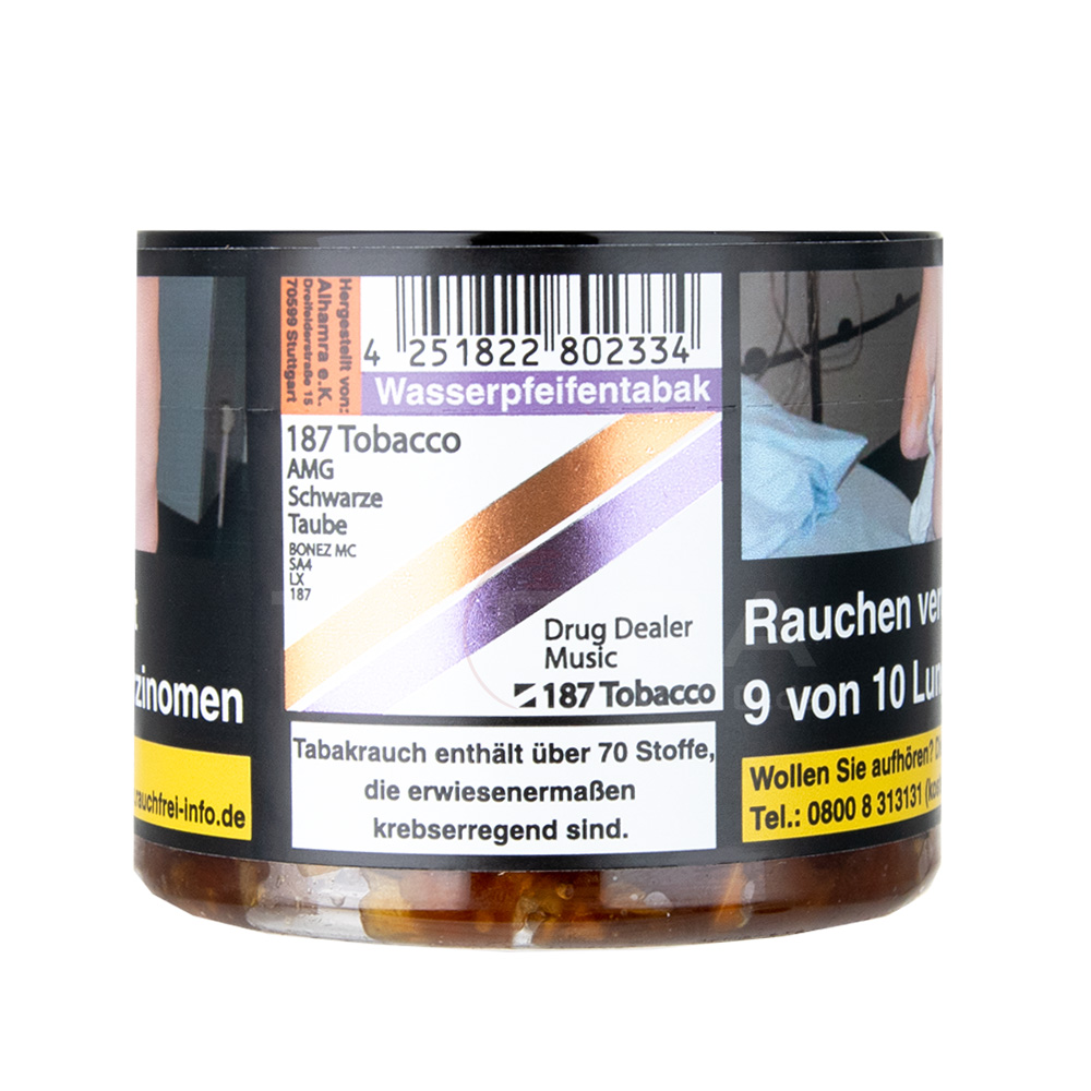 187 Strassenbande Tabak 25g AMG Schwarze Traube