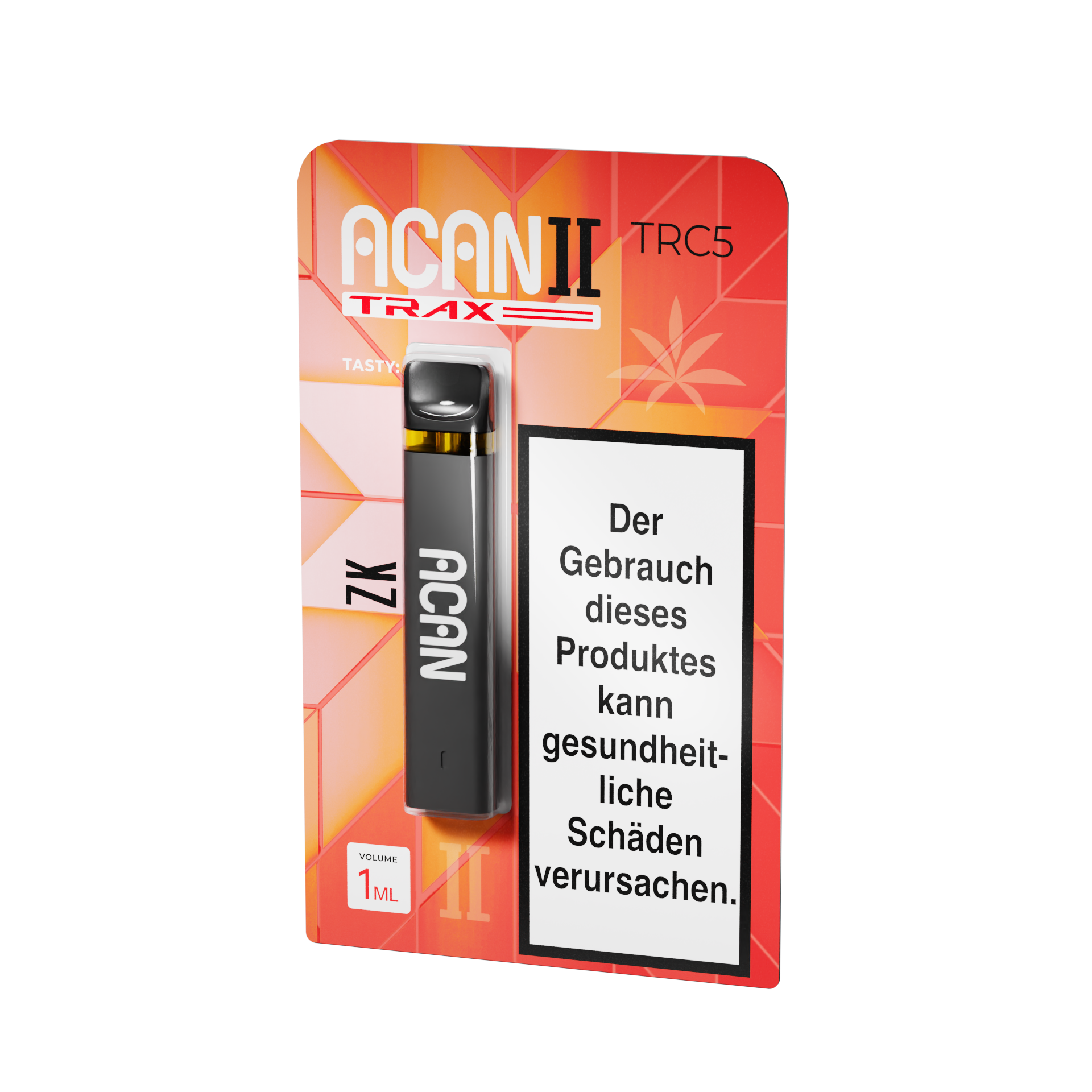 Acan II Trax TRC5 Einweg E-Zigarette Zkittles 95% TRC5 1ml
