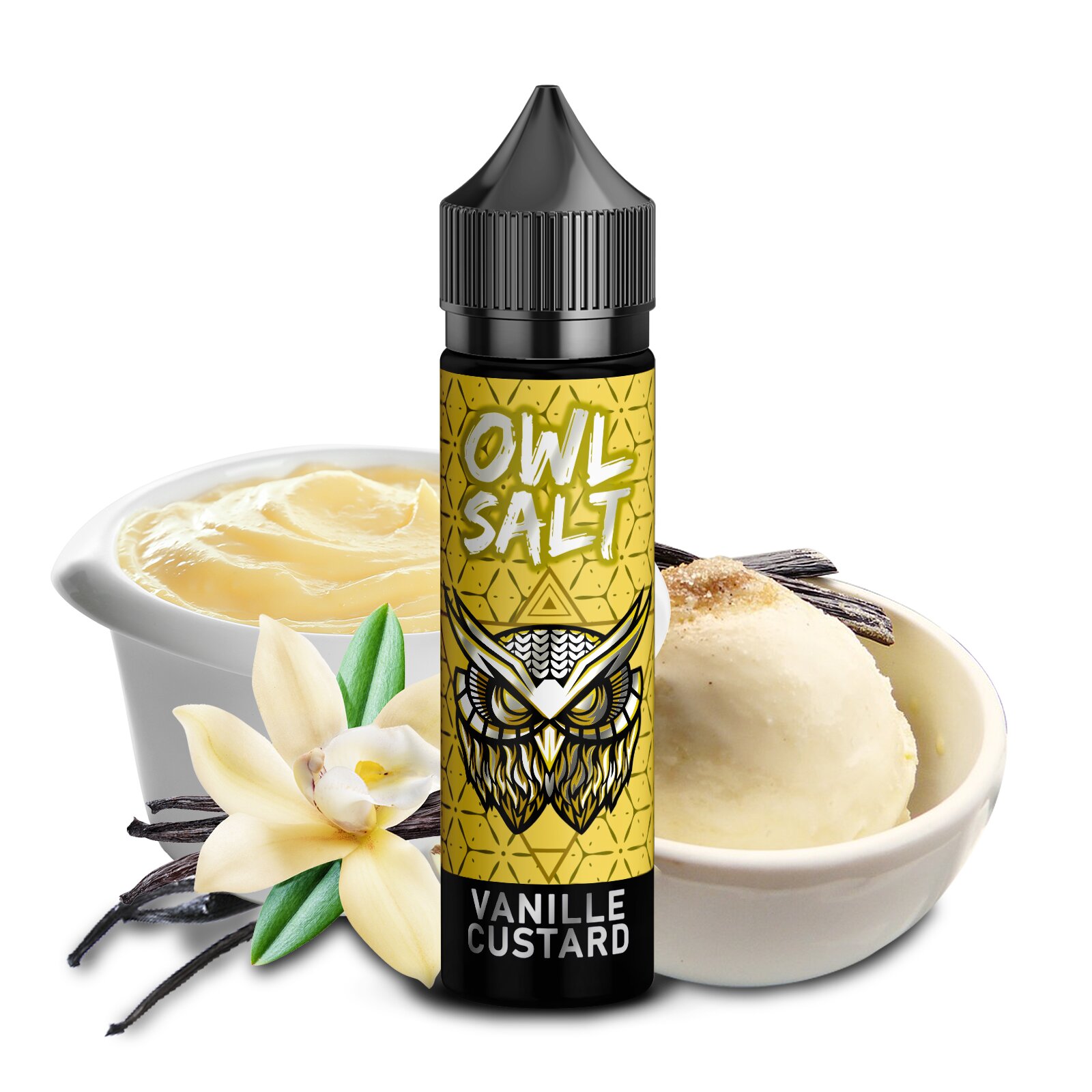 Owl Salt Aroma Vanille Custard 10ml (Longfill)