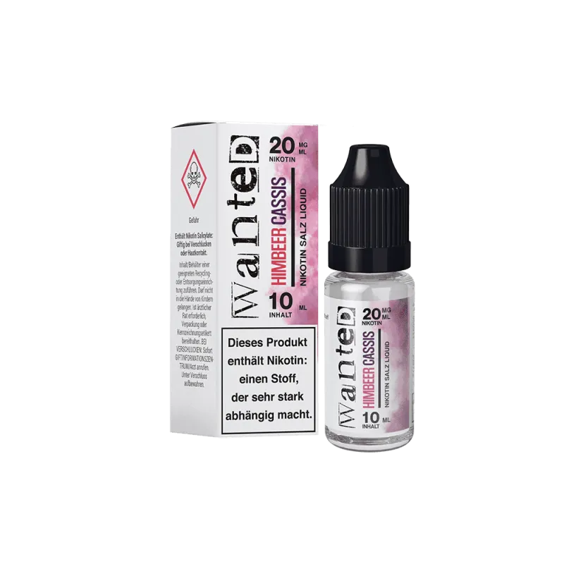 Wanted Nikotinsalz Liquid Overdosed Himbeere Cassis 20mg/ml 10ml