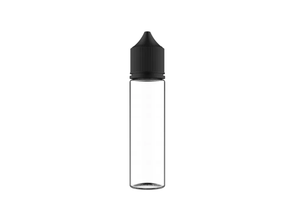 Chubby Gorilla 60ML V3 Flasche schwarz-transp. + schwarzer Deckel