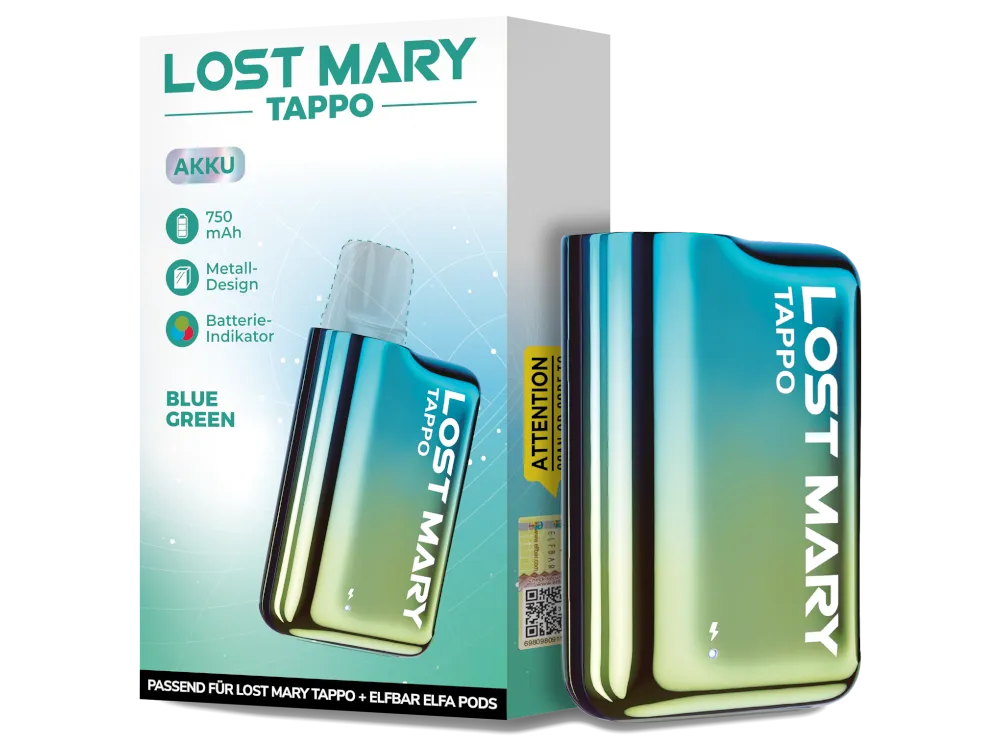 Lost Mary Akku Tappo Blau Grün 750mAh