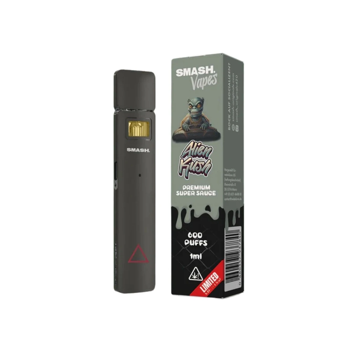 Smash Super Sauce Einweg Vape 1ml Alien Kush