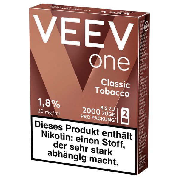 Veev Prefilled Pod One (2 Stück Pro Packung) Classic Tobacoo