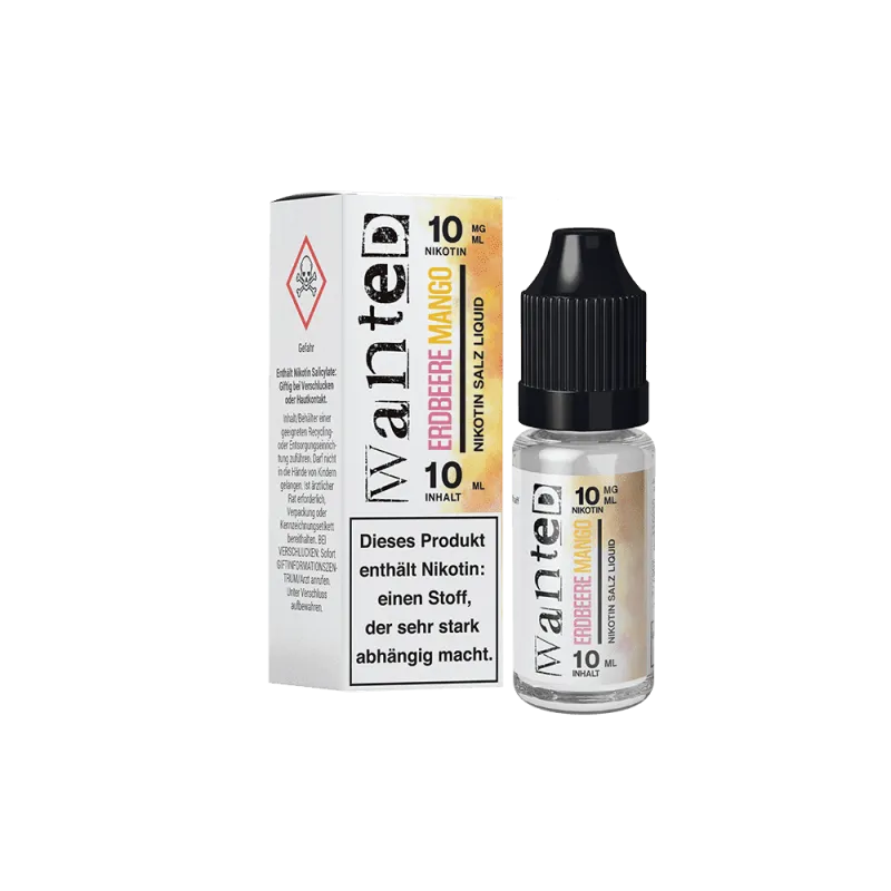 Wanted Nikotinsalz Liquid Overdosed Erdbeere Mango 10mg/ml 10ml