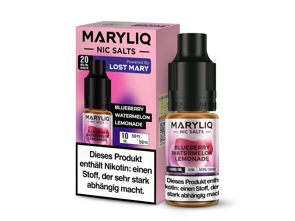 Maryliq Nikotinsalz Liquid Blueberry Watermelon Lemonade 20mg/ml 10ml