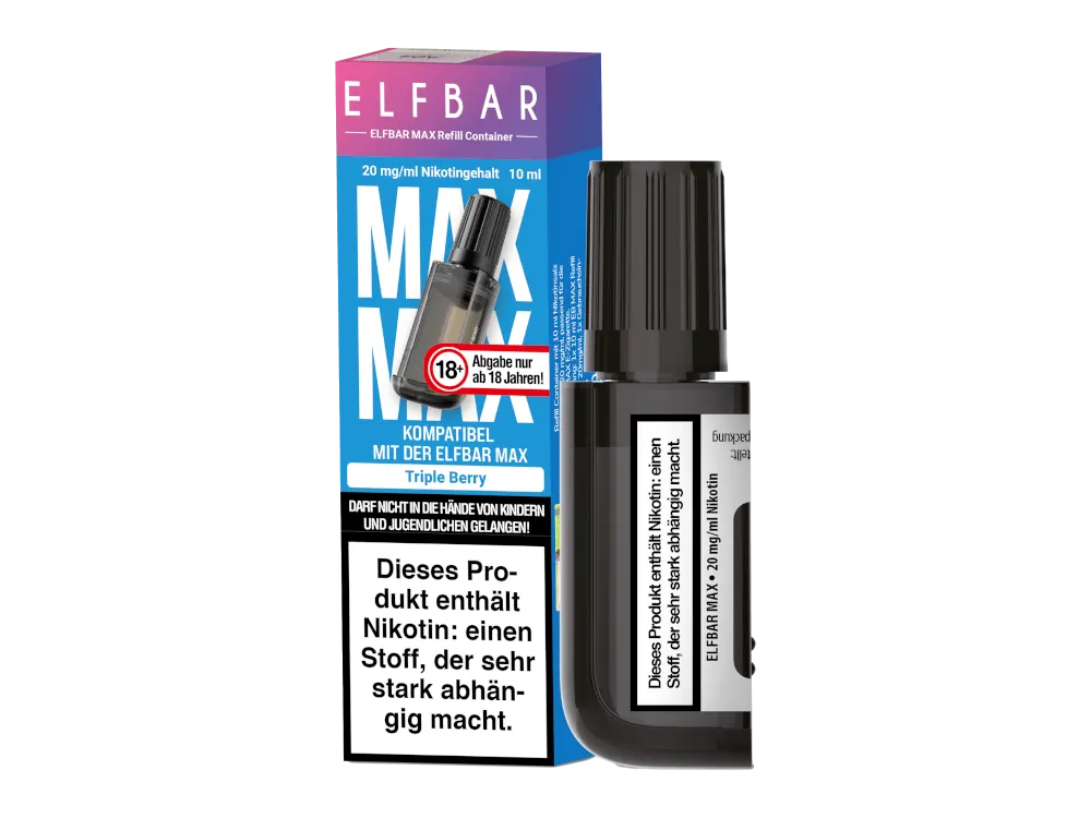 Elfbar Max Refill Container 20mg/ml 10ml Triple Berry