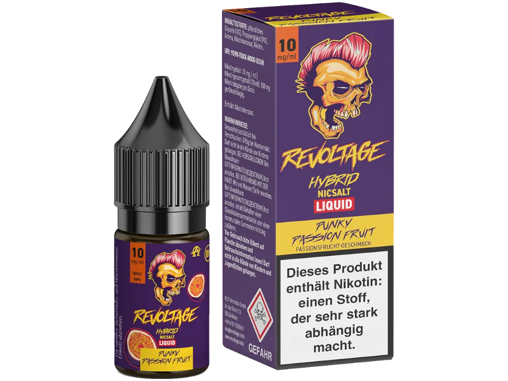 Revoltage Hybrid Nikotinsalz Liquid Punky Passion 10mg/ml 10ml
