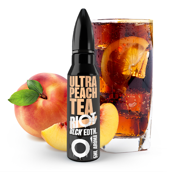 Riot Squad Aroma Black Edition Ultra Peach Tea 5ml (Longfill)