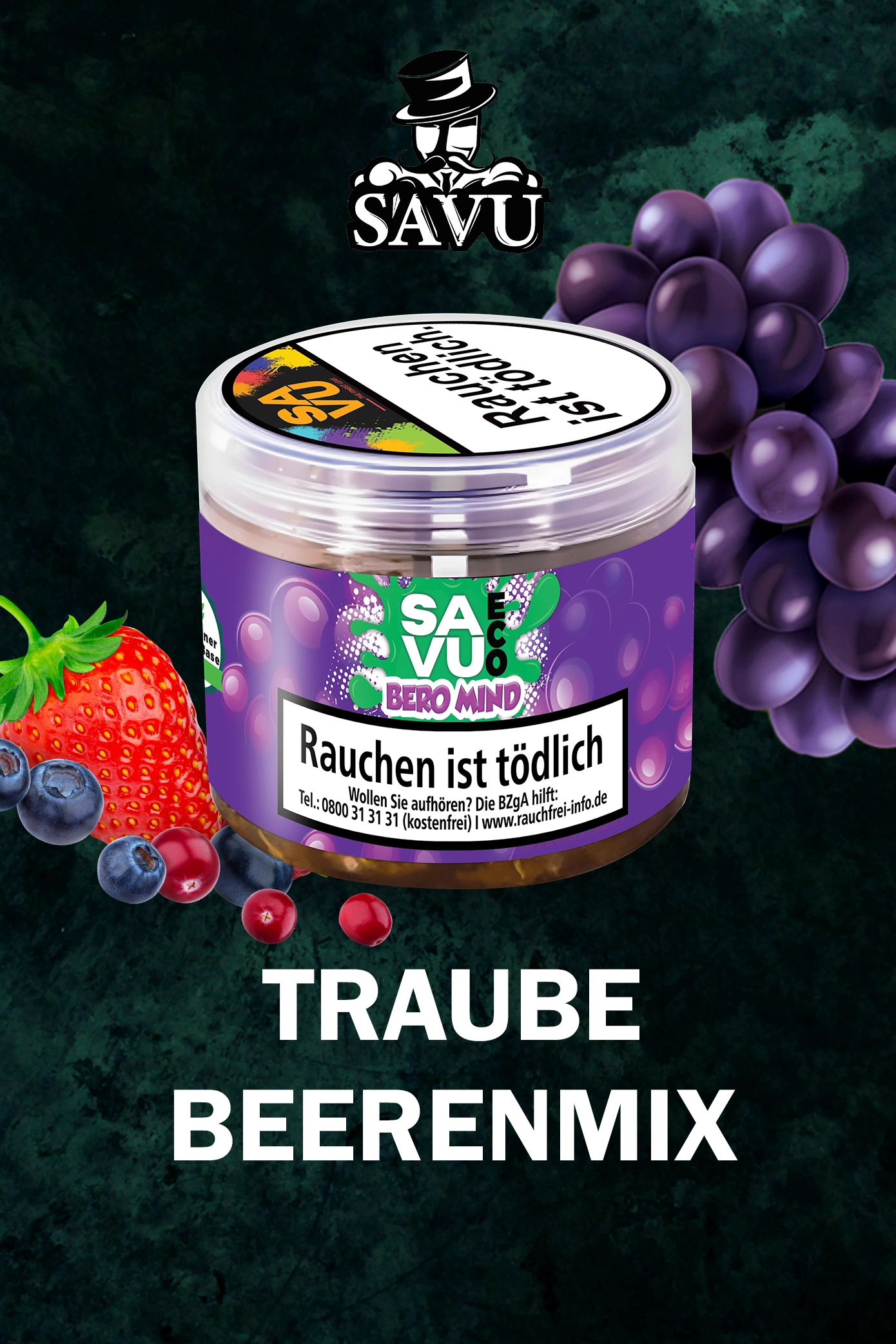 Savu Trockentabak Bero Mind 75g