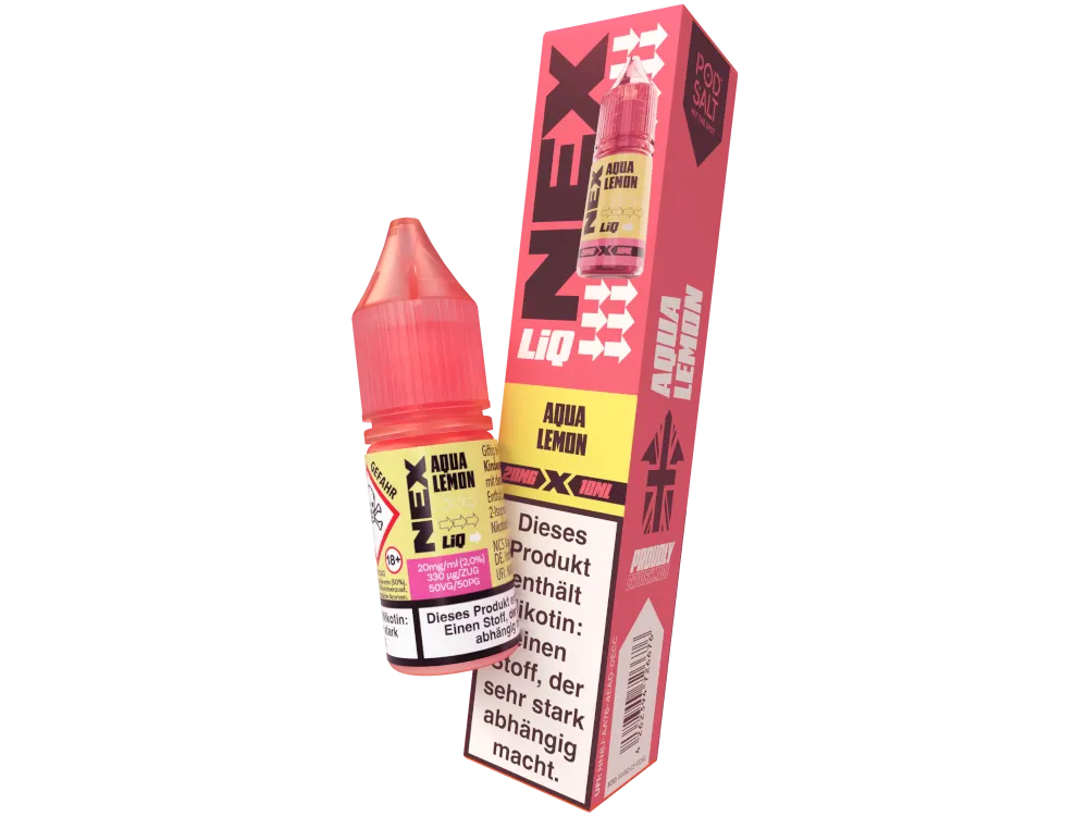 Pod Salt Nikotinsalz Liquid NexLiq Aqua Lemon 20mg/ml