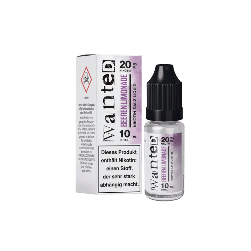 Wanted Nikotinsalz Liquid Overdosed Beeren Limonade 20mg/ml 10ml
