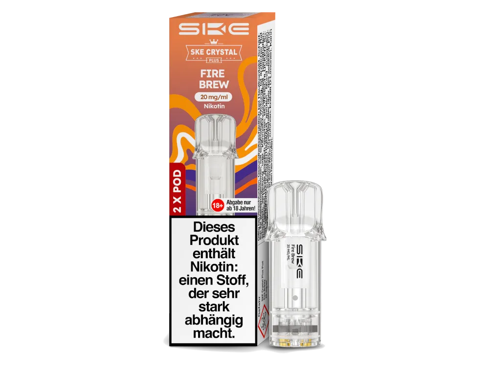 SKE Crystal Plus Pod Fire Brew (2 Stück pro Packung)